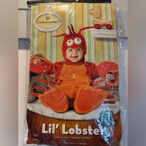 InCharacter Lil' Lobster Infant Costume - Red and Orange